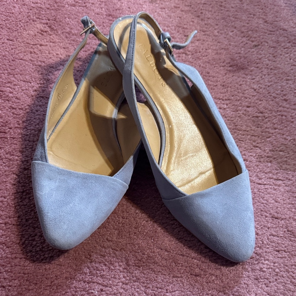 Talbots Light Blue Slingback Flats